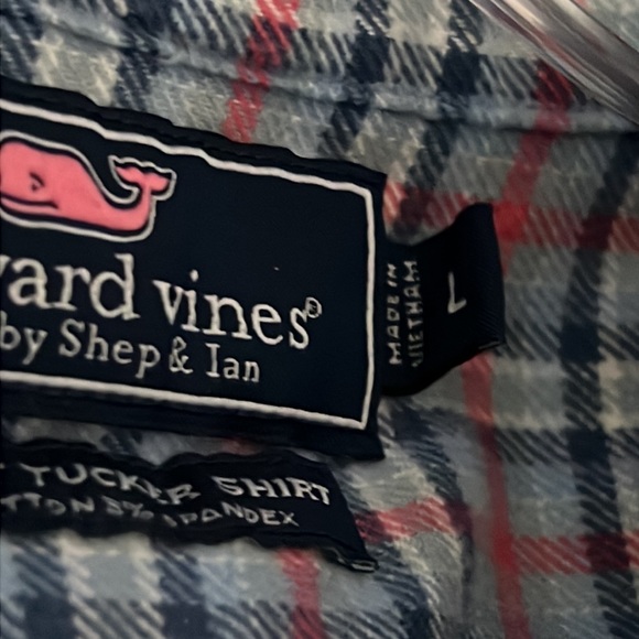 Vineyard Vines Plaid Slim Fit Flannel Tucker Shirt EUC Size L - Picture 12 of 12